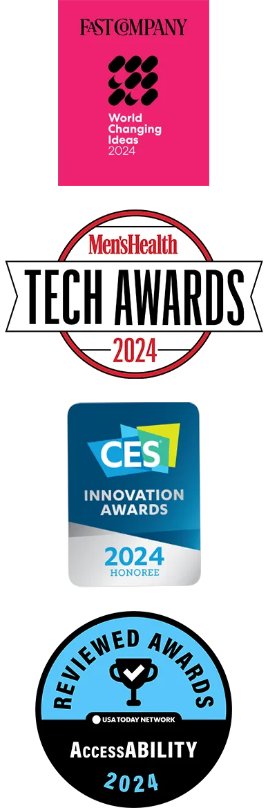 Proclaim Awards | Fast Company World Changing ideas, Men's Health Tech Awards 2024, CES Innovation Awards 2024, AccessABILITY 2024